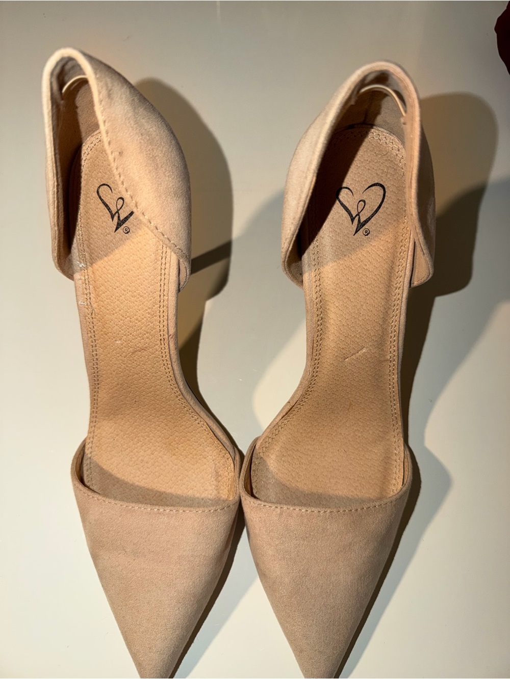Windsor Blush Pointed D'Orsay Slingback Heels